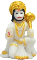 Lord Hanuman Idol in Marble Material