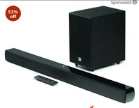JBL Cinema SB241, Dolby Digital Soundbar with Wired Subwoofer for Extra Deep Bass