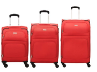Aristocrat Trigon Red Solid Trolley Bag Pack of 3 - 56 cms,68 cms & 80 cms Aristocrat