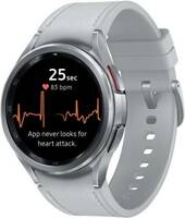 SAMSUNG Galaxy Watch6 Classic Bluetooth  (Silver Strap, 43mm)