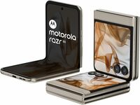 Motorola razr 50 (Beach Sand, 8GB RAM, 256GB Storage) | 3.6" External AMOLED Display | 6.9" AMOLED 120Hz Display | 32MP Selfie Camera