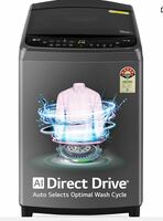 LG 9.0 Kg 5 Star AI Direct Drive Technology, Steam Wash for Allergy Removal Fully Automatic Top Loading Washing Machine (THD09SPM, Middle Black, More Fabric Care & Convenience, In-Built Heater)