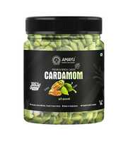 Sample - AMAYU Green Cardamom Whole | Pods of Hari Elaichi | Badi Elaichi for Tea, Pooja or Eating (50G)