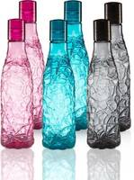 Flipkart SmartBuy Designer Mosaic Bottle - 1000ml - PET  (Pack of 6, Multicolor, Plastic) 
