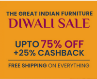 Diwali Sale - Upto 75% off + 25% Assured Cashback + Free Shipping on Everything + Bank Discount