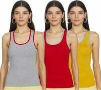Longies Women's Regular Tank Top (Pack of 3)