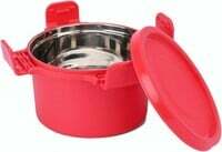 Signoraware Smart Twin Executive Big Container, 500ml, Set of 1, Red