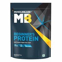 MUSCLEBLAZE Beginner's , No Added Sugar Whey Protein  (1 kg, Cookies and Cream)#JustHere