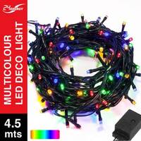 24 ENERGY 14 LEDs 4.5 m Multicolor Flickering, Steady Bulb Rice Lights  (Pack of 1)
