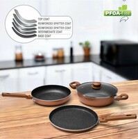  Prestige Omega - Kitchen Induction Bottom Non-Stick Coated Cookware Set