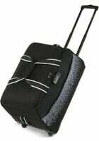 Lavie Sport 65 L Strolley Duffel Bag - Pixel Medium - Black - Large Capacity