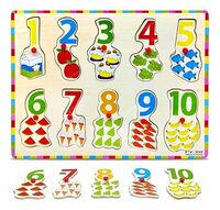 50 % Coupon - FunBlast Wooden Colorful Learning Educational Board for Kids with Knobs, Educational Learning Wooden Board Tray, Size- 30 X 22 cm