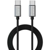 Nu Republic Blaze Flash 65W 1.25M Type-C To Type-C Fast Charging Data Cable - Grey