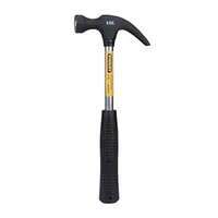 STANLEY 51-152 Claw Hammer with Steel Shaft for Masonry, Woodwork, Fittings for Home, DIY, Mechanic, Industrial & Professional Use, GREY & BLACK