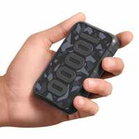 Zepto-Ambrane 10000Mah Rugged, Slim & Compact Powerbank, 22.5W Fast Charging (Force 10K, Black,Green)
