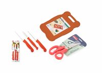Chopping Board + 3 Pcs Knife Set + Kitchen Scissor @148
