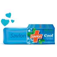 Savlon Cool Soap, with Menthol & Glycerin, 625g (125g - Combo Pack of 5),