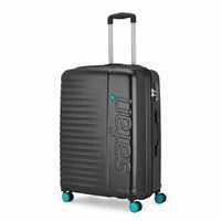 Safari Ignite 8 Wheels 71 Cms Medium Cabin Trolley Bag Hard Case (Black)