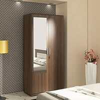 Spacewood Denver 2 Door Wardrobe with Mirror (Moldau Akazia)