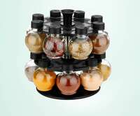 Pack of 16 Plastic Cereal Dispenser - 250 ml ATMAN Black