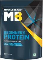 Huge Price Drop - MUSCLEBLAZE Beginner's , No Added Sugar Whey Protein  (1 kg, Cookies and Cream)