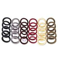 Miley 30 Rubber band for Women/girls | Exact Colors as Pic, Multi-Color Rubber band | Plain Pastel Shades | Quality Hair band for Women for Ponytails and braids