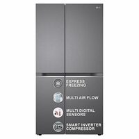 LG 655 L Frost-Free Smart Inverter Double Door Side-By-Side Refrigerator  Apply ₹3000 coupon