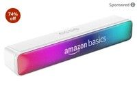 amazon basics Wireless Soundbar with Bluetooth, USB and Party RGB Lights for Tv, Mobile, Pc, Tablets, and Laptops, 16W (White)