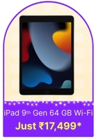 Apple iPad (9th Gen) 64 GB ROM 10.2 inch with Wi-Fi Only (Space Grey)