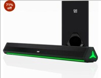 GOVO GOSURROUND 900 | 200W Soundbar | 2.1 Channel Home Theatre | Deep Bass from 6.5” Subwoofer | BT v5.3, HDMI, AUX, USB Connectivity | 4 EQ Modes | Sleek Remote & LED Lights+Display (Platinum Black)