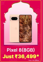 Google Pixel 8 phone (Hazel, 256 GB) (8 GB RAM)