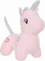 Amazon Brand - Jam & Honey Unicorn Plush/Soft Toy, Suitable for Boys, Girls and Kids, Super-Soft, Safe, 15 cm (Pink) 