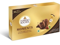 Ferrero Rocher Moments, Hazelnut Flavor, 16 Pralines Pcs 92.8Gm, Hazelnut 