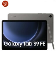 Samsung Galaxy Tab S9 FE 27.69 cm (10.9 inch) Display, RAM 6 GB, ROM 128 GB Expandable, S Pen in-Box, Wi-Fi, IP68 Tablet, Gray