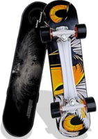 Jaspo Power Kids 26" inches Skateboard (6 Years & Above, Skate-Board, Vinyl, Black)