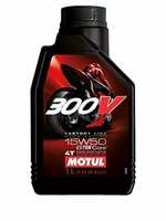 Motul 300V 104125 Factory Line Ester Core Fully Synthetic 15W-50 Petrol Engine Oil for Bikes (1 L)