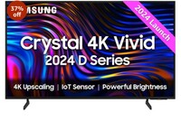 Samsung 108 cm (43 inches) D Series Crystal 4K Vivid Ultra HD Smart LED TV UA43DUE70BKLXL (Black)