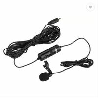 BOYA By-m1 3.5mm Electret Condenser Microphone with 1/4" Adapter for Smartphones, DSLR, Camcorders Microphone