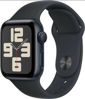 Apple Watch SE (2nd Gen, 2023) [GPS 40mm] Smartwatch with Midnight Aluminum Case with Midnight Sport Band M/L