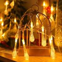 One94Store Fairy Water Drop String Ball Light 14 LED Outdoor Lights Waterproof Crystal Decoration Lighting