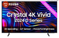 Samsung 163 cm (65 inches) D Series Crystal 4K Vivid Ultra HD Smart LED TV UA65DUE70BKLXL (Black)