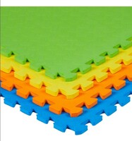  Amazon Brand - Solimo Interlocking Mat, Set of 4 Pieces, 1.2 cm 