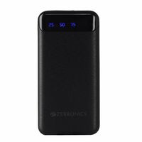 ZEBRONICS MB10000S4 Power Bank, 10000 mAh, 12W, Dual USB Output, Type C & Micro USB Input