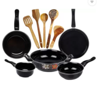 Kashvi - Non-Stick Coated Cookware Set  (Cast Iron, 10 - Piece)