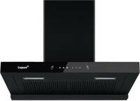 LIVPURE Evora-90 Auto Clean T-Shape 90 cm Wall Mounted Black 1350 CMH Chimney