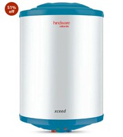 hindware smart appliances Atlantic Xceed 25L 5-Star Rated Electric Water Heater With Corrosion Resistant&Highly Durable Glass Lined Tank (White), Wall Mounting