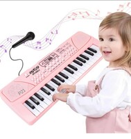 pJust97 37 Key Piano Keyboard Toy for Kids P14 37 Key Piano Keyboard with Mic & Charger P14 Analog Portable Keyboard l