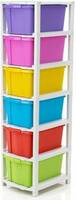 J K INTERNATIONAL 6 Compartments Plastic Modular Drawer  (Multicolor)