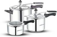 BAJAJ 2 L, 3 L, 5 L Inner Lid Pressure Cooker  (Aluminium)