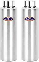 Apeiron Stainless Steel Fridge Water Bottle Silver 1000 ml Bottle  (Pack of 2, Silver, Steel)